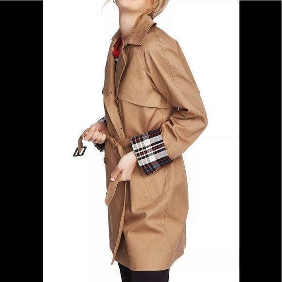 COURT & Rowe Trench Coat Size Medium Khaki. NWT - Picture 11 of 14